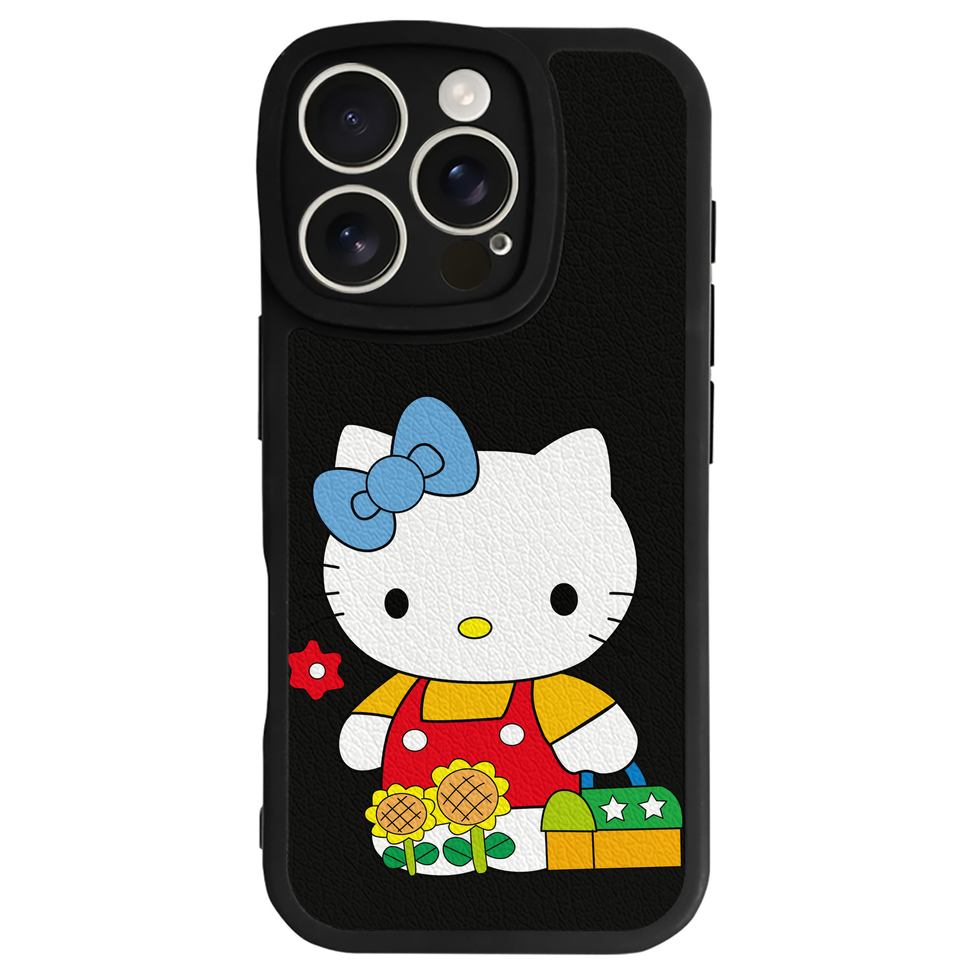 （画像用） Hello Kitty ハローキティ 【iPhone 16シリーズ対応】シリコンスマホケース（レザー調） 材質：シリコン